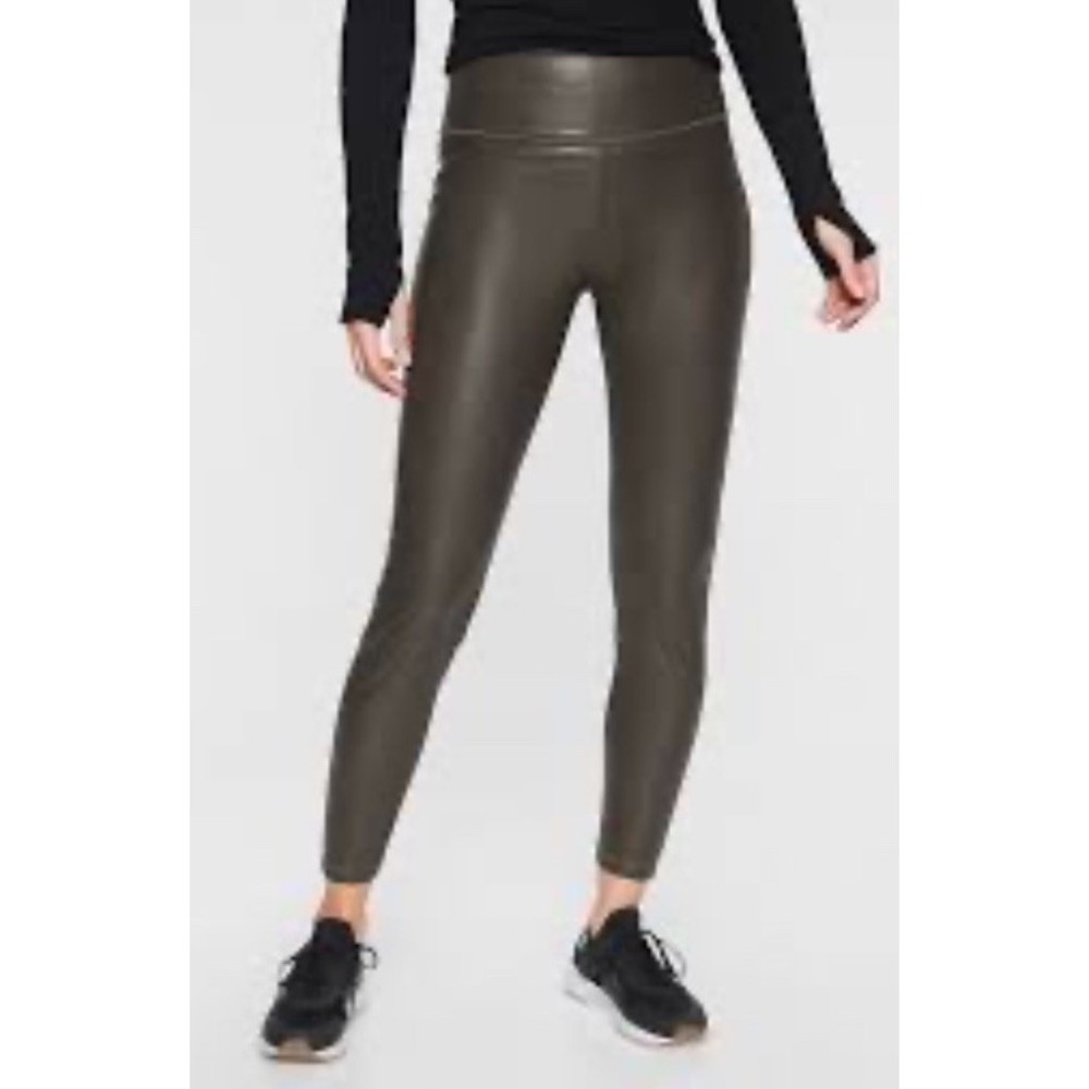 NWT Athleta Arbor All Over Gleam Tight Leggings Size Small Faux Leather New $89